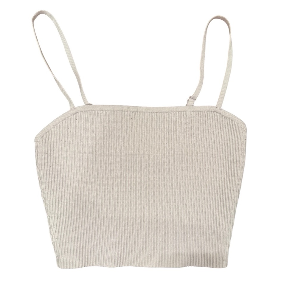 Babaton Baby Pink Ribbed Camisole